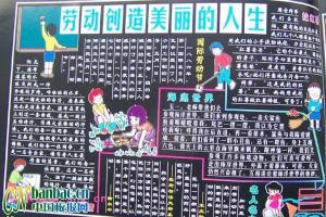 劳动创造美丽的人生板报设计欣赏