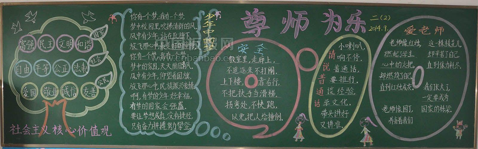 尊师为乐黑板报图片大全