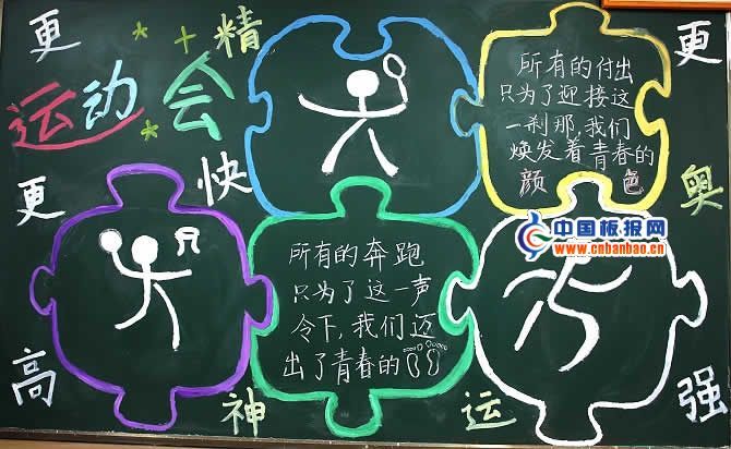 校园运动会黑板报图片集锦