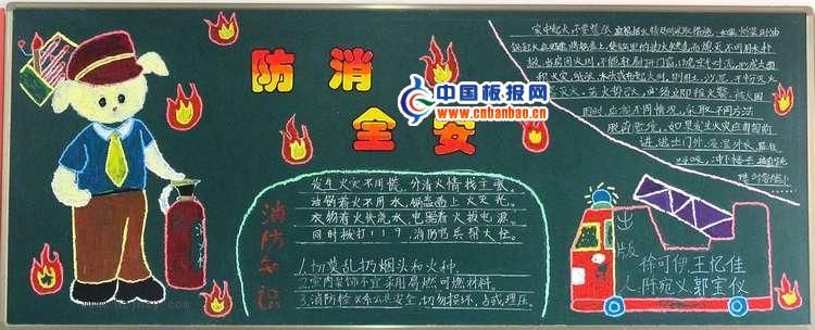 冬季防火黑板报