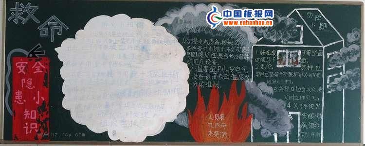 冬季防火黑板报