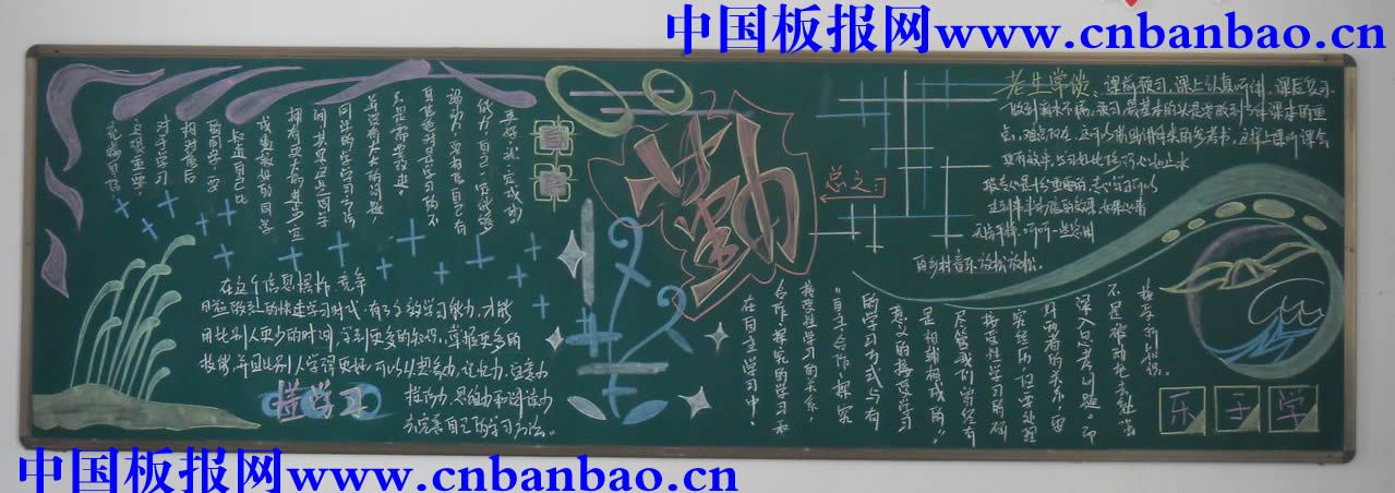 关于学习的黑板报