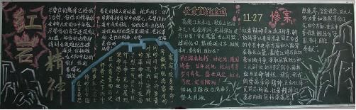 红岩黑板报图片