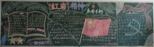 红岩黑板报图片