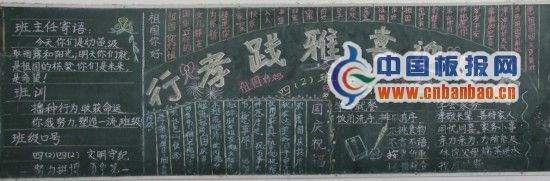 爱祖国黑板报图片