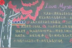 5.25心理健康节黑板报-love mysey?healty