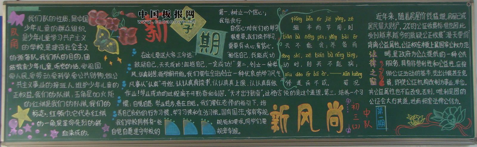 新学期优秀黑板报