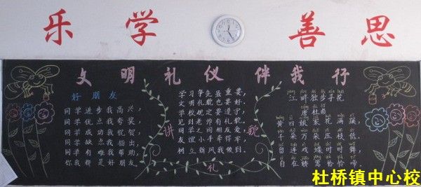 小学生文明礼仪黑板报