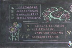 初一新学期板报图片3张