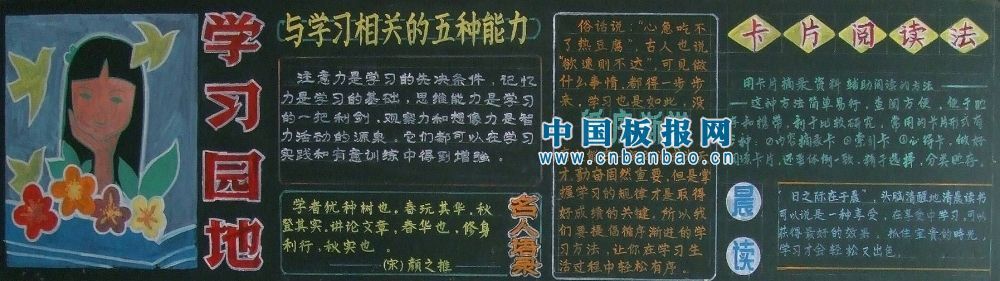 张进军手绘黑板报作品