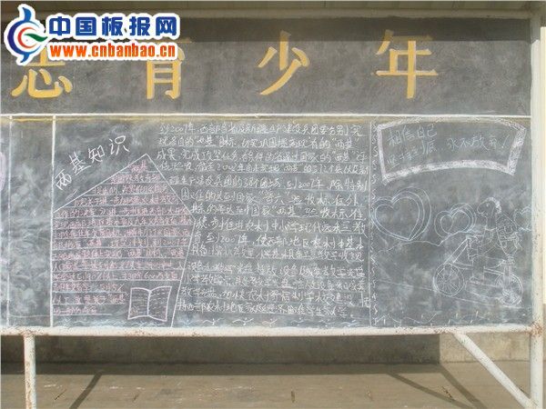 两基知识黑板报作品