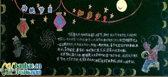 “中国传统节日”主题黑板报设计大赛作品欣赏_共8张