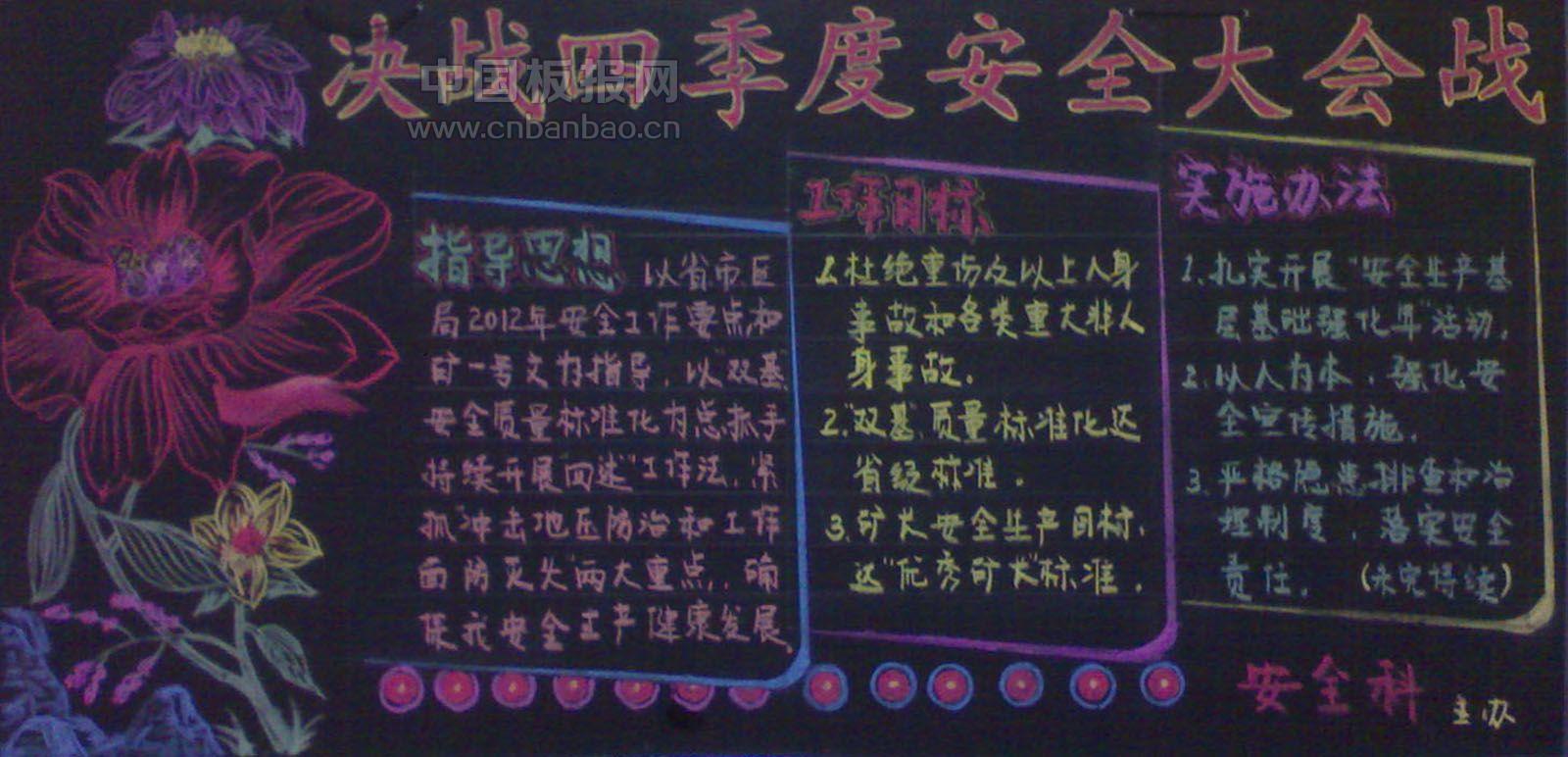 企业安全黑板报图片大全