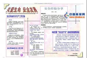 建筑安全生产月板报图片