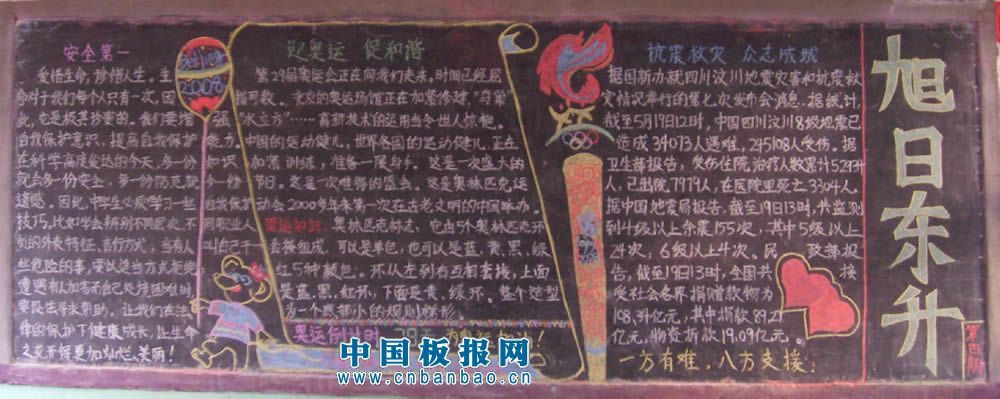 七色阳光黑板报6P