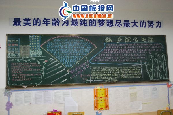 城乡环境综合治理板报设计