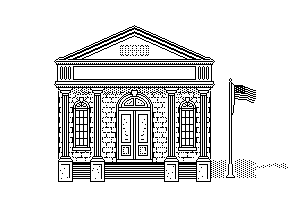 黑板报手抄报常用建筑插画