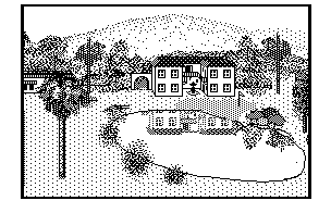 黑板报手抄报常用建筑插画