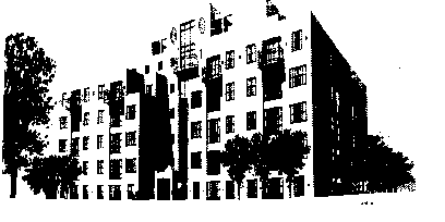 黑板报手抄报常用建筑插画