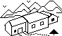 黑板报手抄报常用建筑插画