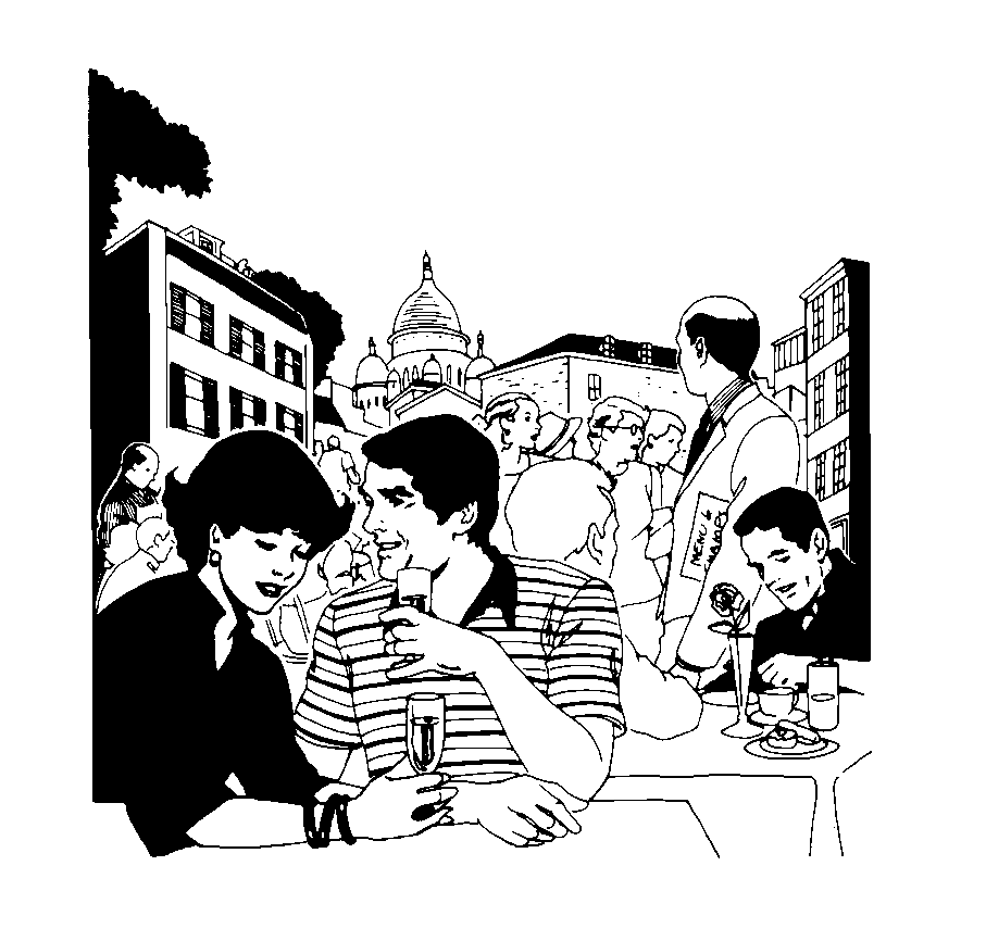 黑板报手抄报常用建筑插画