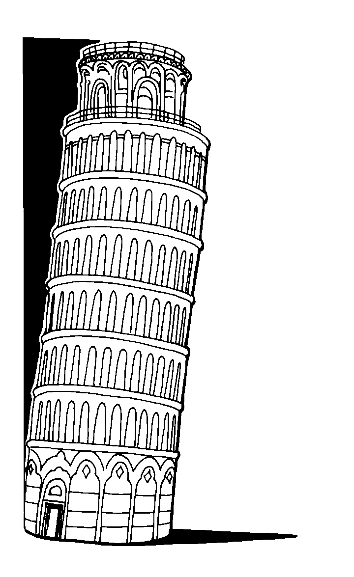 黑板报手抄报常用建筑插画