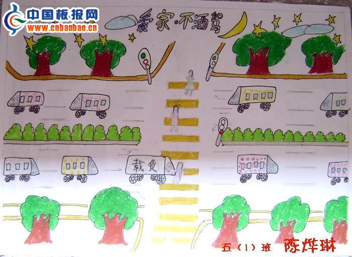 爱家不酒驾手抄报版面设计图