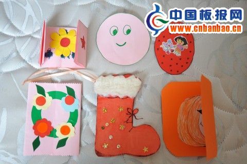 吹塑纸剪贴画作品4幅