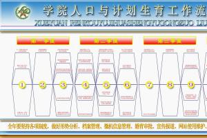 学院人口与计划生育工作流程图