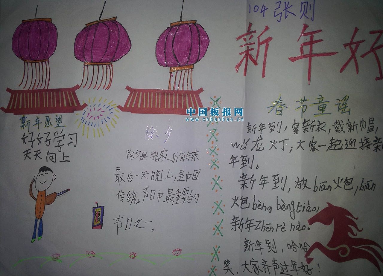 春节年俗手抄报大全