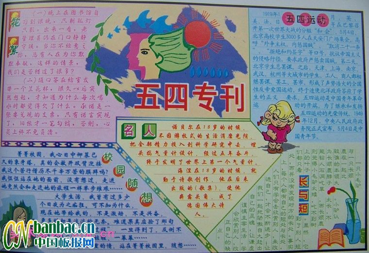 庆祝五四青年节电子板报专刊