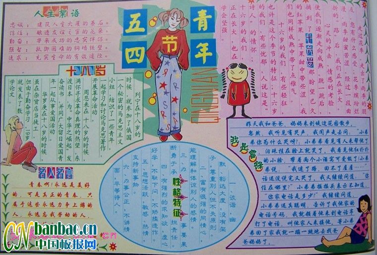 五四青年节电子板报获奖作品