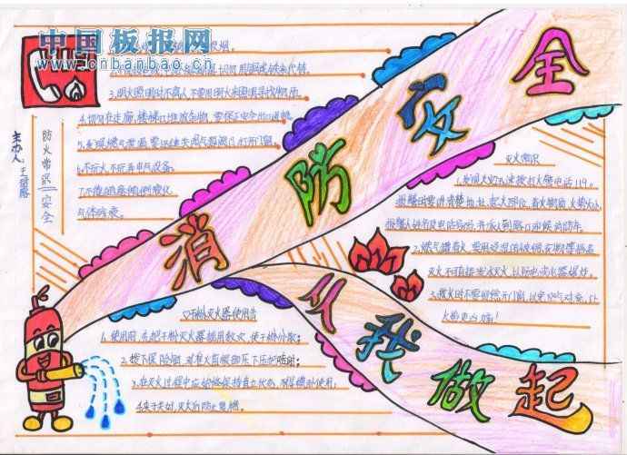 2012年119消防日手抄报