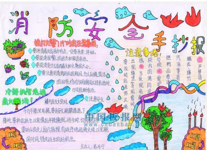 2012年119消防日手抄报