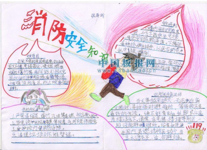 2012年119消防日手抄报