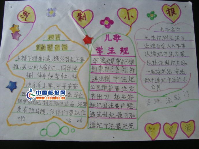 2011法制手抄报图片