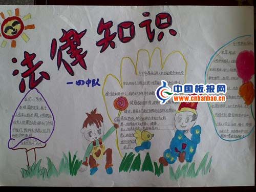 法制在我身边手抄报版面设计图