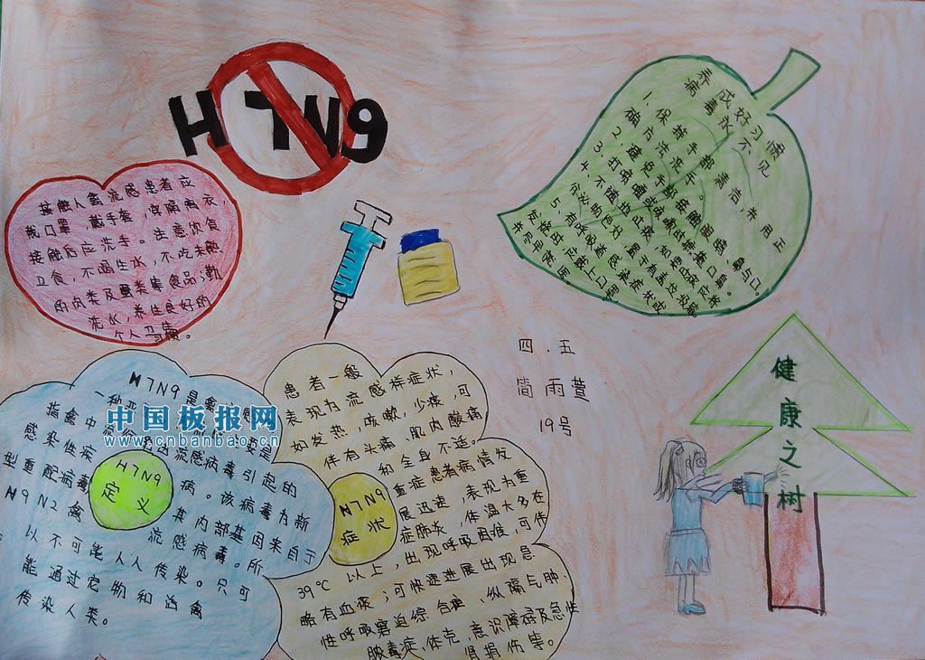 H7N9流感手抄报大全