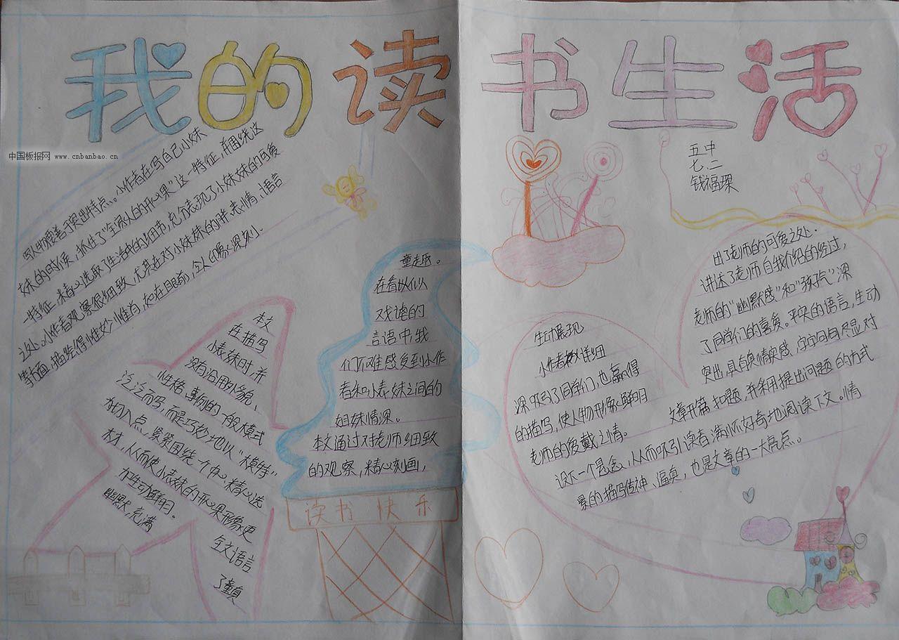 我的读书生活手抄报大全