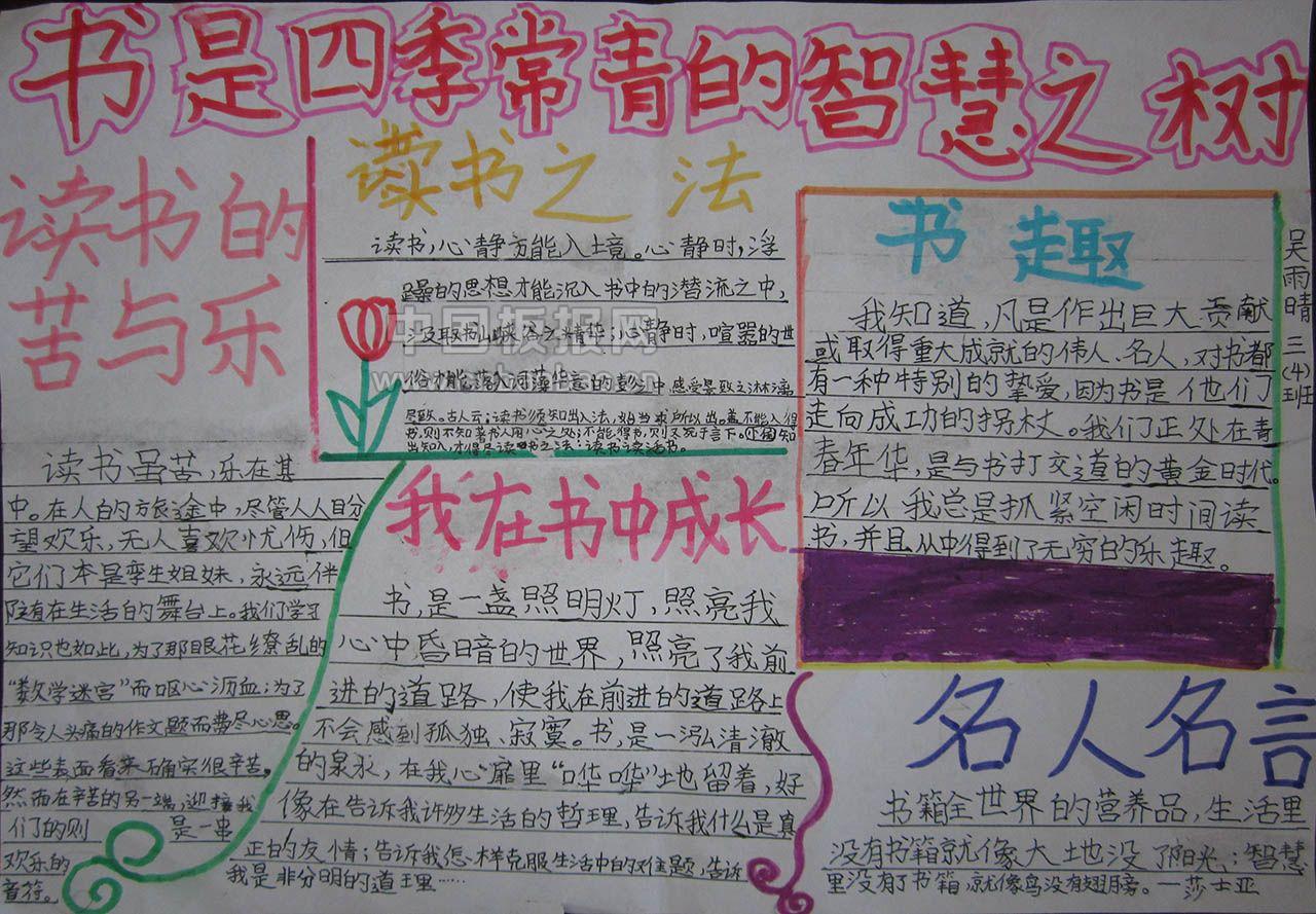 国际儿童图书日手抄报大全