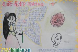 《茶花女》阅读手抄报版面设计图及内容资料