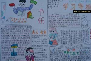 小学生读书手抄报之学习导报