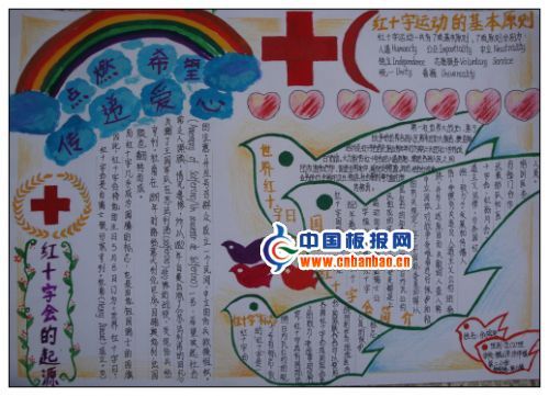 红十字运动手抄报-点燃希望 传递爱心