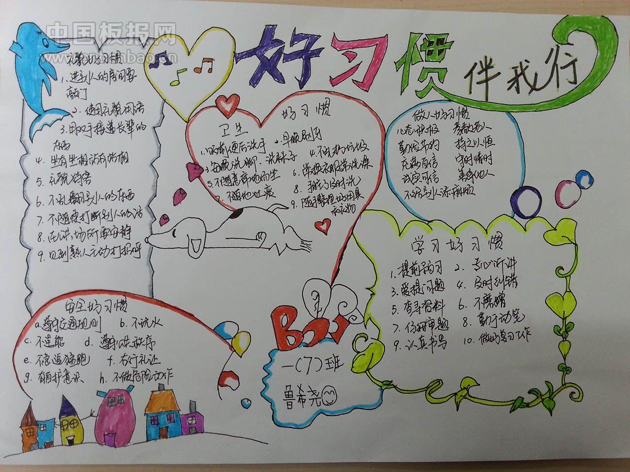 好习惯我养成手抄报图片大全