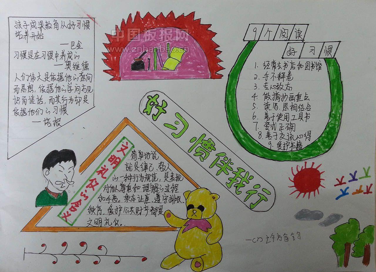 好习惯我养成手抄报图片大全