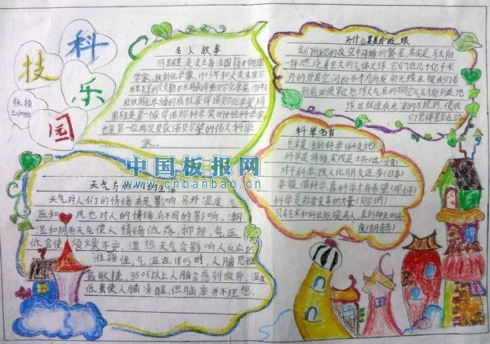 科技天堂手抄报作品荟萃