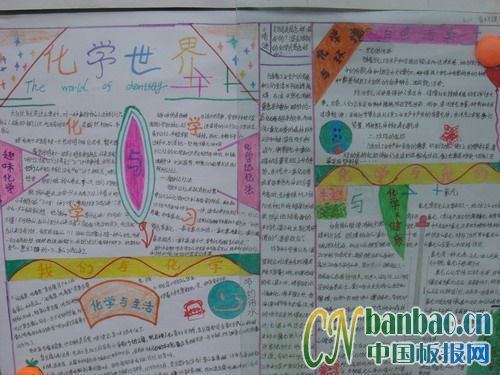 化学世界手抄报图片