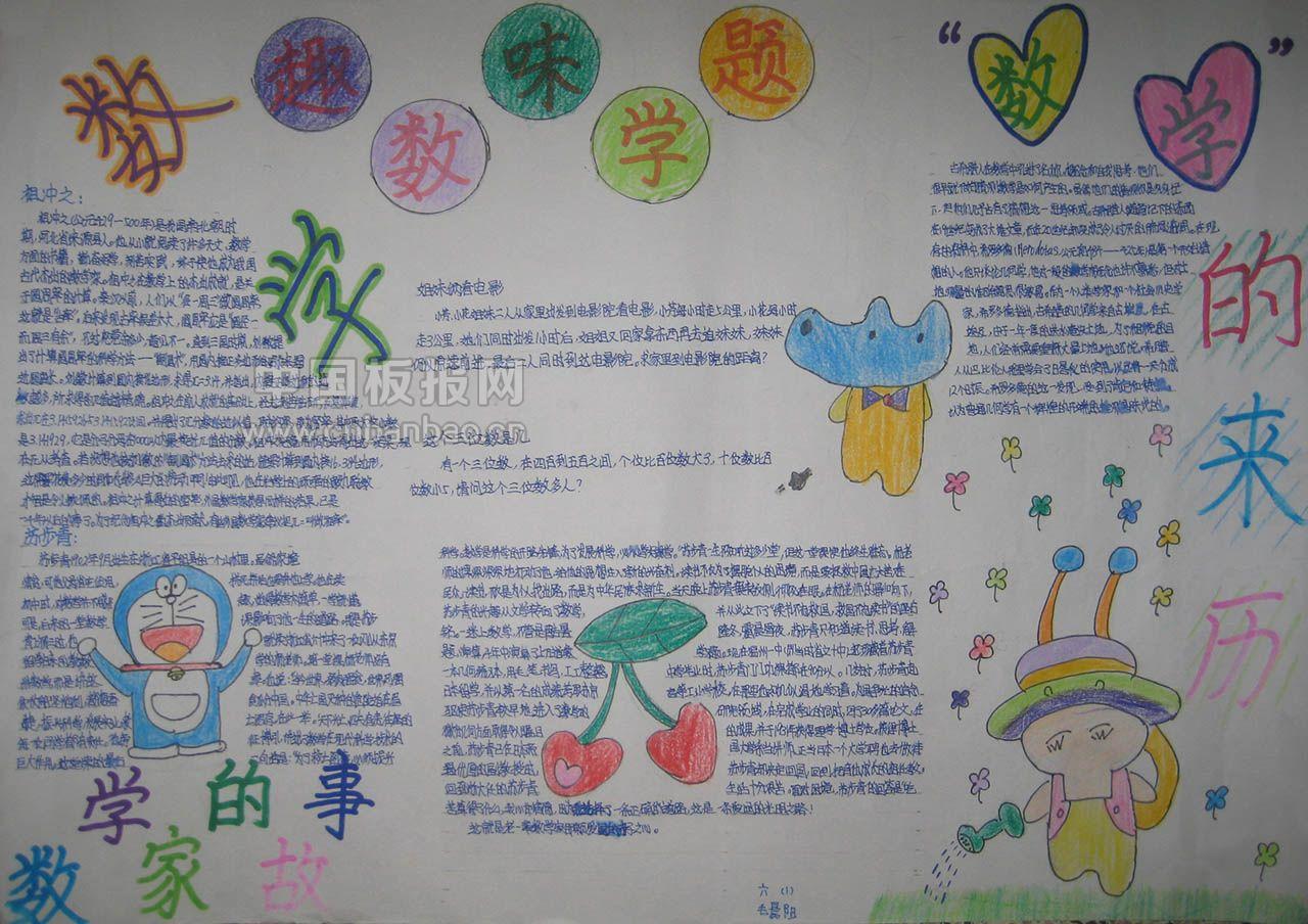 数学乐园手抄报大全