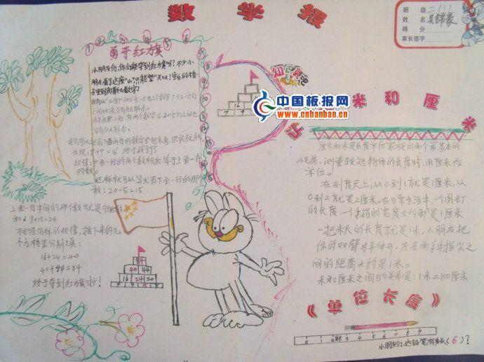 小学二年级数学手抄报