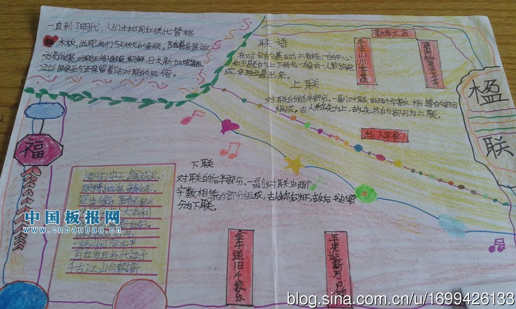 楹联手抄报图片大全